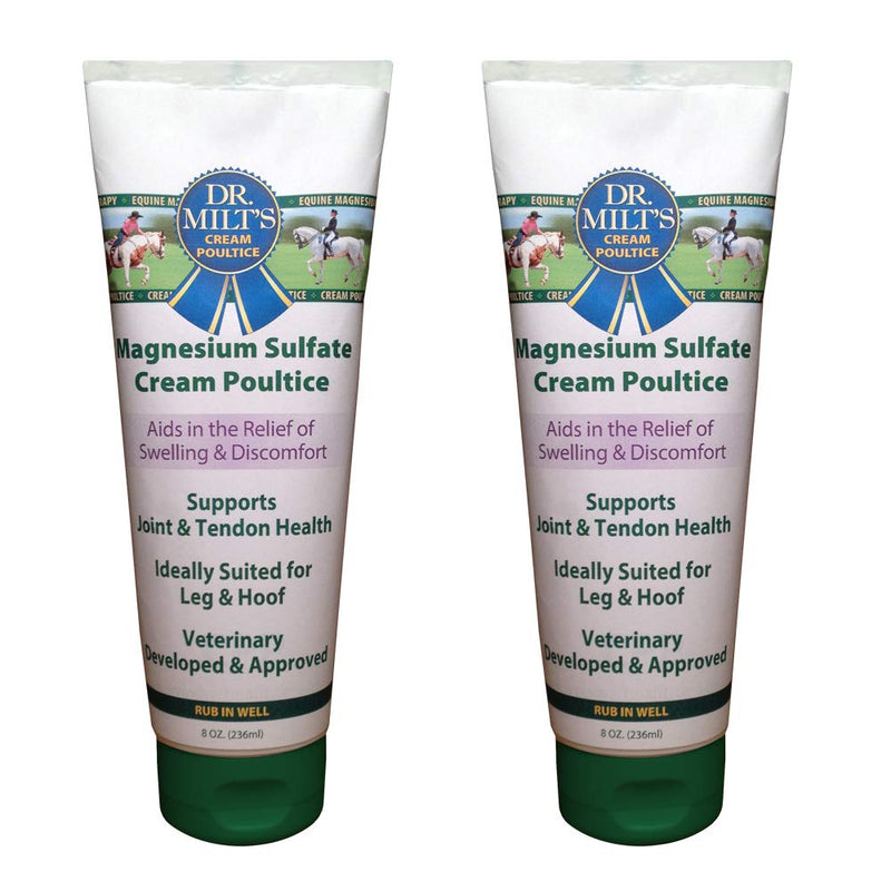 Dr. Milt's Horse Topical Epsom Salt Pain Relief Ointment Rub: Poultice and Liniment Cream. 2-8oz Cream 2 pack - BeesActive Australia