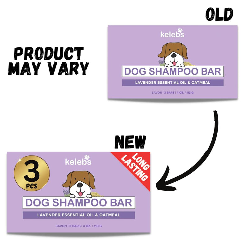 Dog Shampoo | Allergies and itching | Dog Shampoo for Sensitive Skin | All Natural Dog Soap Bar with Lavender Oil & Oatmeal | No Plastic Vegan | 3PCS 3 - PawsPlanet Australia