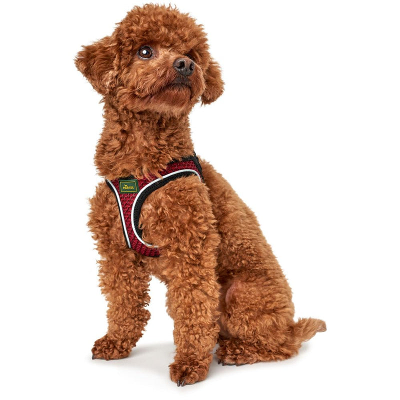 HUNTER HILO COMFORT harness for small dogs with mesh material and reflective elements, brown, S