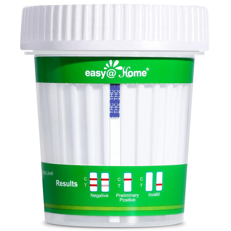 Easy@Home Marijuana Test Cup, THC Urine Drug Testing Kit, 5-Minute Results, Weed Cannabis Screening for Detox THC Flush, 1 Pack -#ECTH4-114A3 - BeesActive Australia