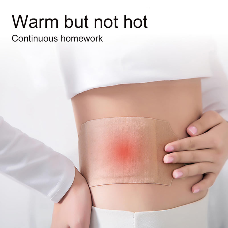 Mugwort hot moxibustion Patch, self-Heating Wormwood Patch, Natural Mugwort Extract Promotes Blood Circulation, relieves Shoulders, Waist, Legs, Uterine Cold, and soothes Body Joints (10pcs) 10