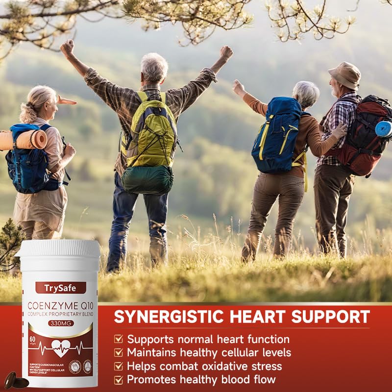 5-in-1 630mg Coenzyme Q10 Complex Proprietary Blend with Grape Seed Extract, Beetroot, Resveratrol & PQQ - Support Cardiovascular Function* & Myocardial Cell*, Maintain Heart Health*