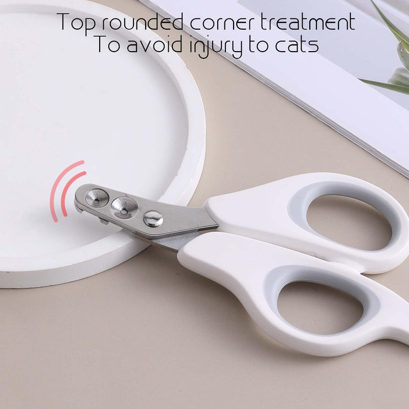 Dimeho Claw Scissors Cat Nail Clippers for Cats Safety Cat Claw Clippers with Protection Safety Protection Pet Nail Clippers Professional Paw Trimmer Set for Dogs Rabbits Ferrets - BeesActive Australia