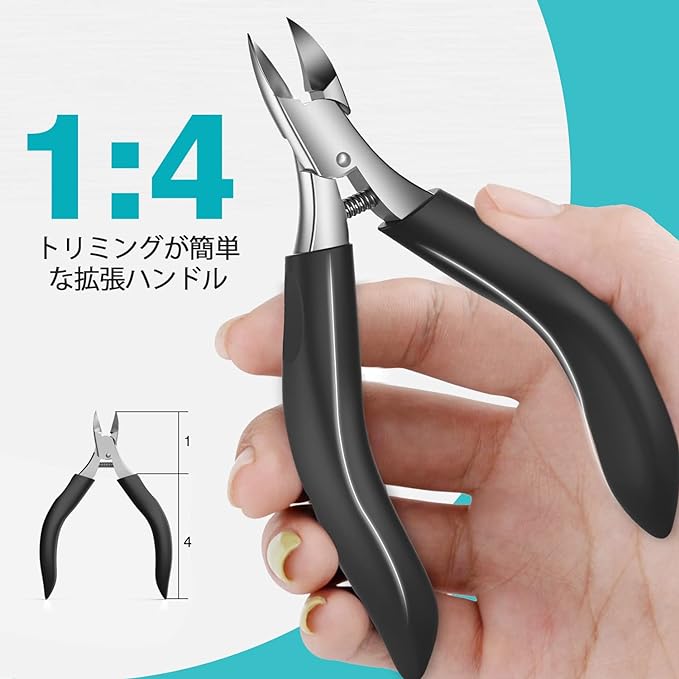 RONAVO Nail Clippers Nippers - Nail Clippers for Curling Nail Clippers Thick Nail Clippers Set Large Foot Nail Clippers for Elderly Men Women - Care for Your Feet with Nail File Stainless Steel Silver - BeesActive Australia