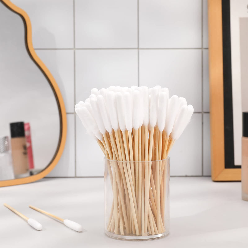 200 Pcs Pet Dog Ear Cleaner Cotton Buds 6 Inch Large Cotton Buds Animal Ear Cleaning Cotton Swab Sticks Wax Remover Itchy Ear Relief for Dogs Ear Wax Infection Removal