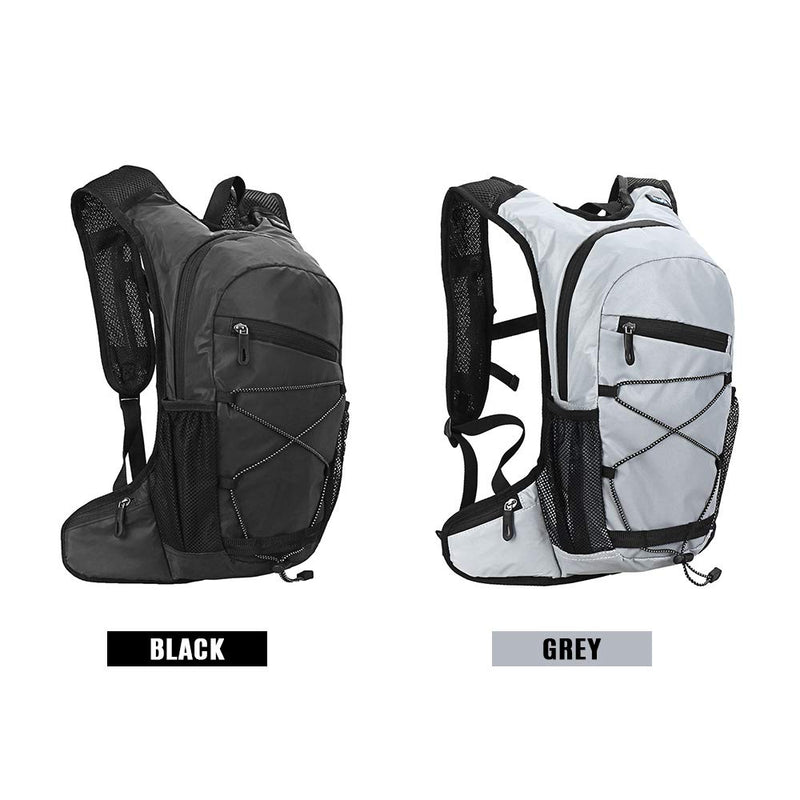 Hydration Backpack, 8L High Visibility Reflective Cycling Hydration Backpack Outdoor Sports Running Hiking Backpack Travel Daypack Shoulder Bag