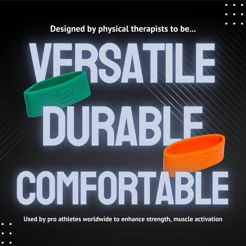 Pure Band - Latex-Free Professional Resistance Bands for Working Out, Stretching, Rehab, & Physical Therapy - Premium, Stretch Bands for Exercise & Recovery - Super Strong Exercise Bands ORANGE - LIGHT RESISTANCE - BeesActive Australia