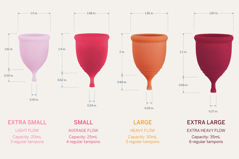 The Pixie Cup - Soft, Safe, Reusable Menstrual Cup ‚Äì 100% Medical-Grade Silicone Period Cup - Buy One We Give One (XL) Plum Extra Large - BeesActive Australia