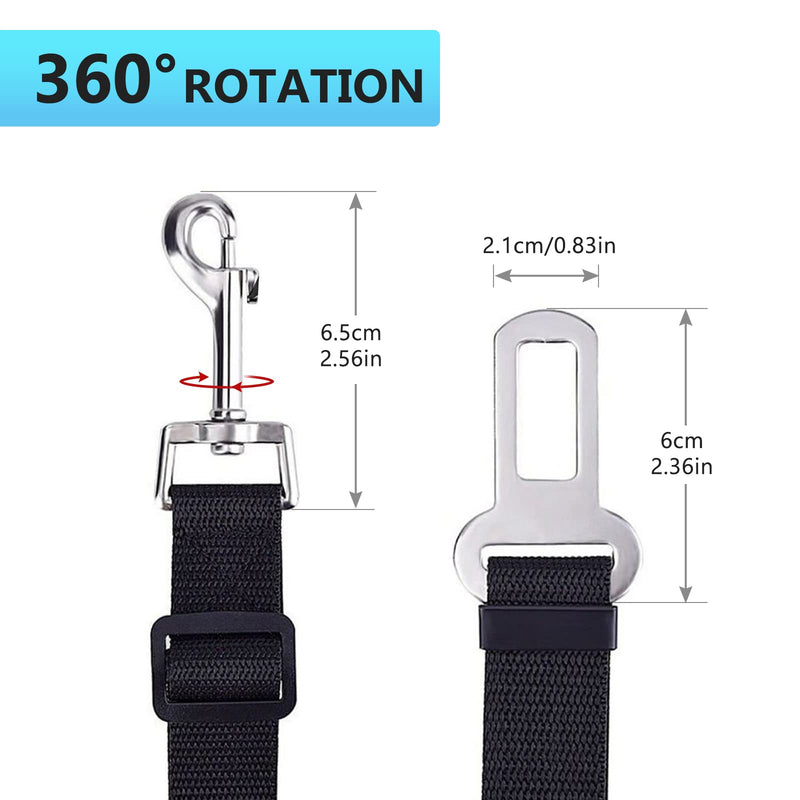 Redamancy seat belt for dog car, dog belt for car, dog seat belt for car, adjustable dog belt, maximum safety for all dog breeds and cats. 65CM - BeesActive Australia