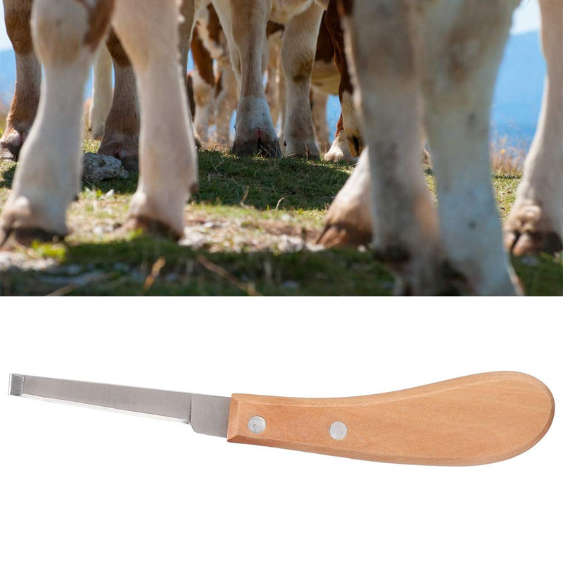 Sharper Hoof Knife, Left or Right Hand Farrier Tools, Carbon Steel Hoof Knife Trimming Tool for Cattle Horse Use, 21.5cm / 8.5 Inch Length, High Strength, Not Easy to Break (Straight Right Hand) straight right hand - BeesActive Australia