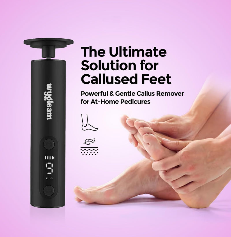 Electric Callus Remover for Feet & Nail File Drill Kit - 2 in 1 Rechargeable Pedicure Tools for Flawless Feet - Professional Foot File with 3 Speeds for Dead Skin Removal - At Home Pedicure Black - BeesActive Australia