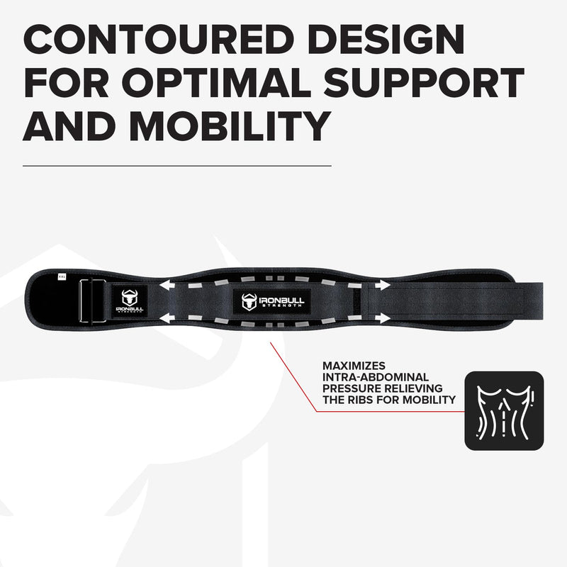Weight Lifting Belt for Men and Women - Great for Squats, Deadlift, Lunge, Exercises and Training - Best for Olympic, Cross-Training and Bodybuilding Workout Medium Black