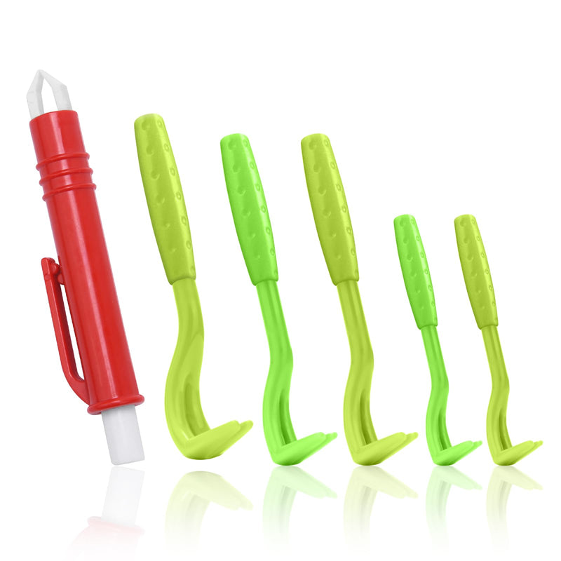 Adiwo tick remover set, set of 6 tick lifters, includes 5 tick hooks and 1 tick tweezers, tick tweezers, tick protection for dogs, cats and humans - BeesActive Australia