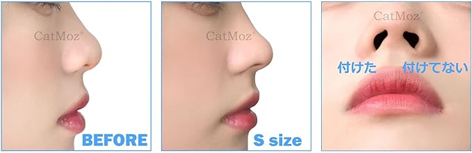 CatMoz Nose Petite for Dumpling Nose and Pig Nose, Pecchanko Nose, Highly Flexible Eyepuchi (S, M, L) and 3 Sizes Set -  Australia