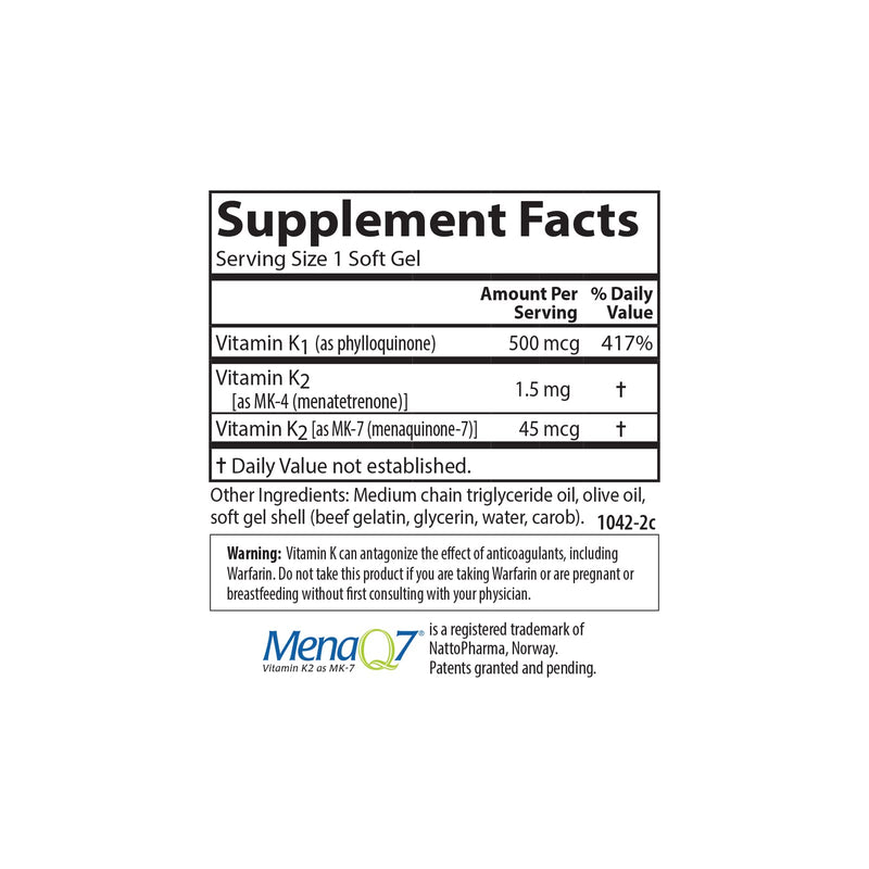 Carlson Labs K Complete Softgels, 90 Count 90 Count (Pack of 1)