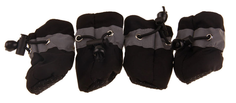 Soft Small Dog Shoes, Puppy Lightweight Shoes for Summer & Winter, Non Skid Kitten Booties for Walking Black Size 4 Label 4: Recommend Weight: 7.7-11 lbs (3.5-5kg) - BeesActive Australia