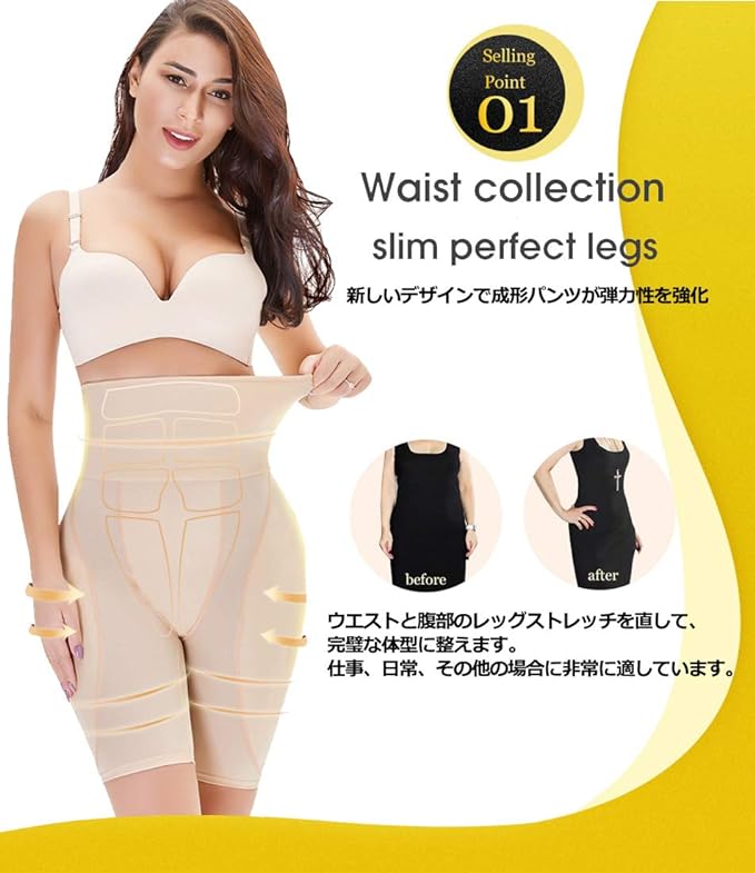 Minidora Shaping Shorts, Thick Butt, Padded Butt, Butt Lifting, Beautiful Butt Makeup, High Waist, Pelvic Girdle, Correction, Hip Tightening, Large Size, S - 6XL - BeesActive Australia