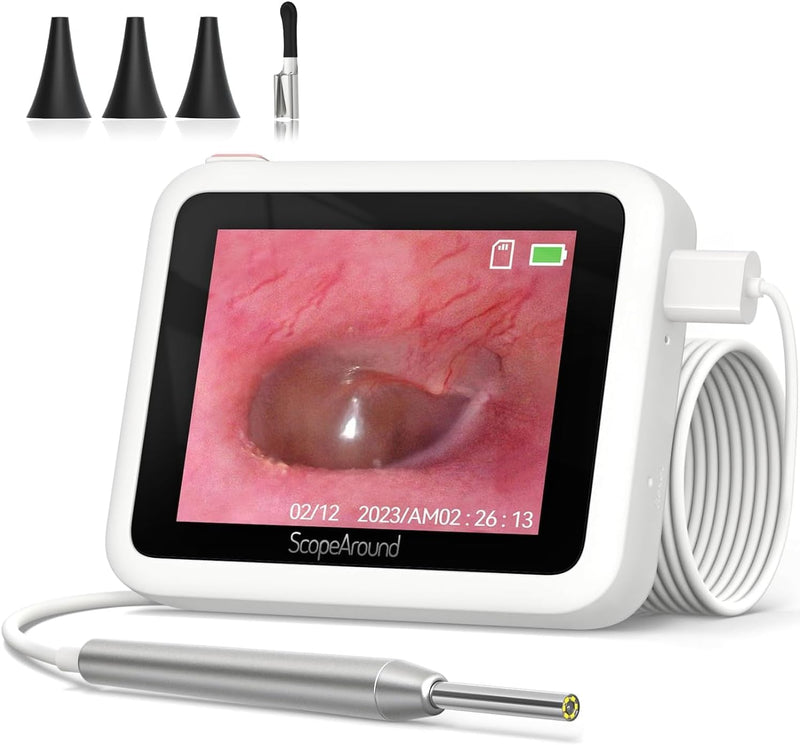 Ear Specula Set for ScopeAround Digital Otoscope, Set of 50 Pieces, Replacement Otoscope Tips, Ear Speculum, Compatible with ScopeAround SA39W/SA39i/M28/MS450 Otoscope - BeesActive Australia