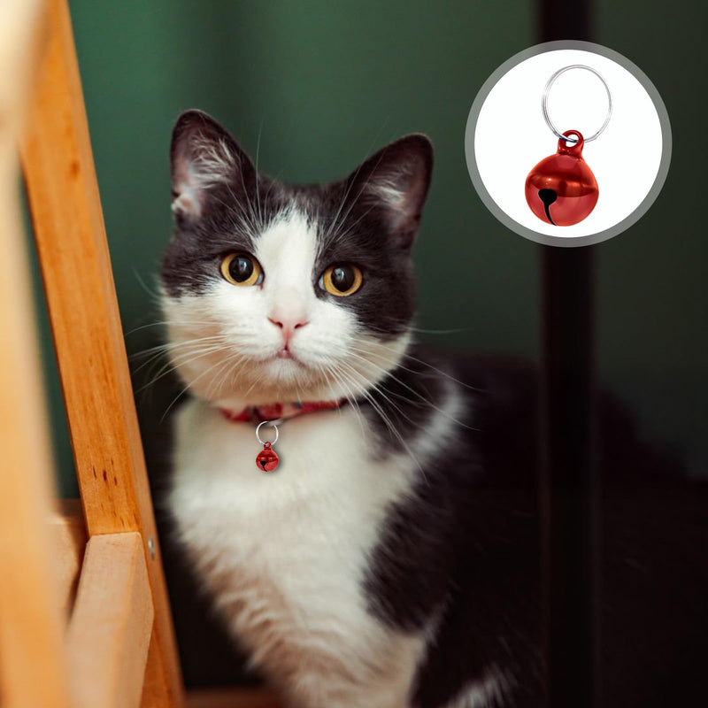 25 Pcs Colorful Pet Bells with Loud Crisp Sound, Cat Bells and Doag Collar Bells with Keyring, Anti-Lost Training Bells, Training Jingle Bell Collar Pendant, Charm Pet Pendant Accessories - BeesActive Australia