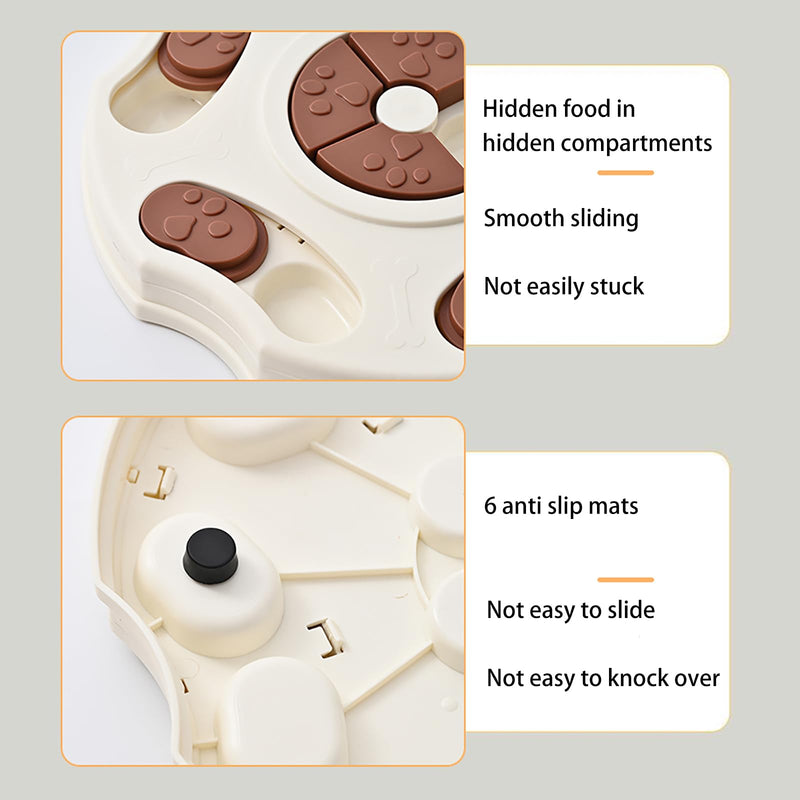Interactive Dog Puzzle Toy for Smart Large Small Medium Dogs to Keep Them Busy Training Chew,Cat Toys for Bored Indoor Adult Cats,Slow Feeder Dog Bowls Feeder Puppy Toys Essentials Pet Gift - BeesActive Australia