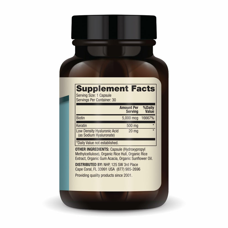 Dr. Mercola Hair, Skin and Nails, 30 Capsules (30 Servings) | Provides Biotin, Keratin, and Hyaluronic Acid, Premium Quality, Supports Healthy Aging, Non-GMO, Gluten-Free, and Soy-Free 30 Count (Pack of 1)