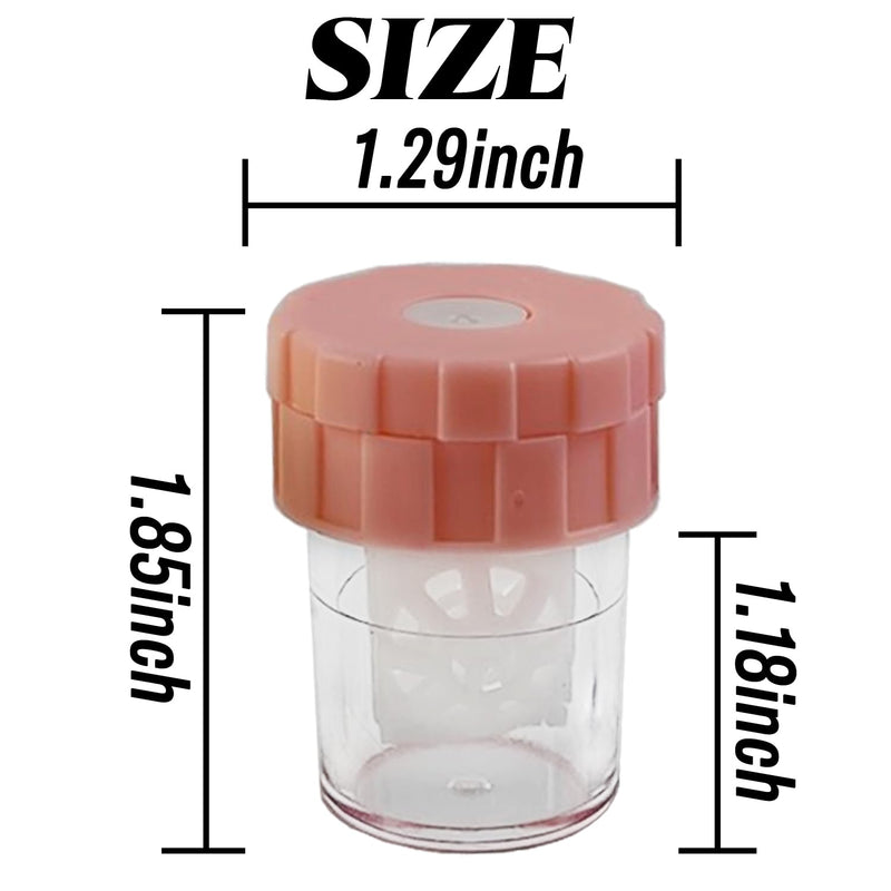 10PCS Manually Contact Lens Washer Cleaner, Lens Cleaning Container for Everyday Use, Contact Lens Cases, Contact Lens Soak Storage Kit for Travel Home