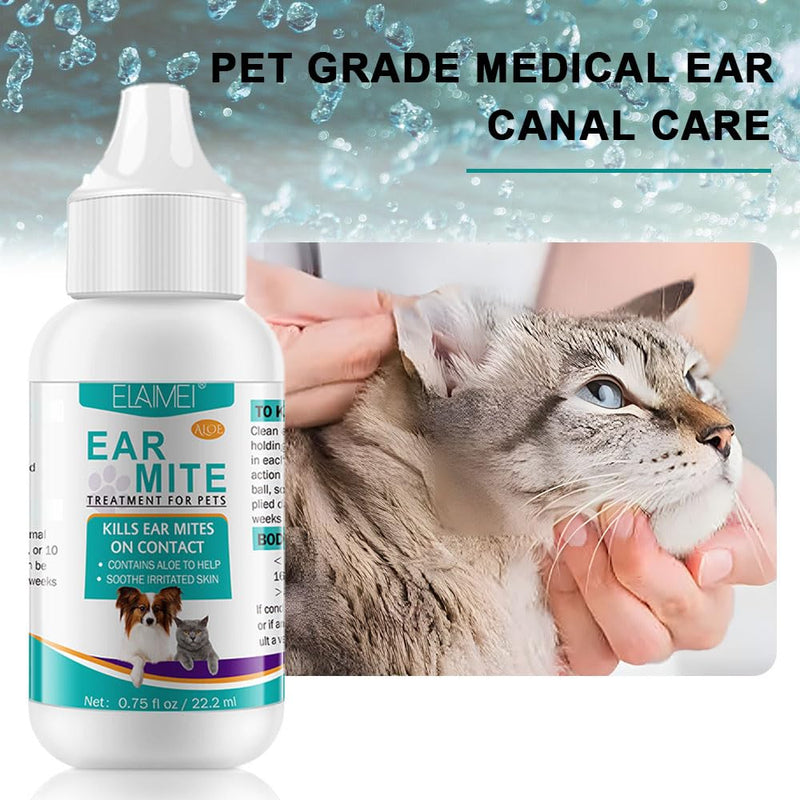 Dog Ear Infection Treatment Dog Ear Drops Ear Mite Treatment For Dog Ear Cleaner for Alleviation Suffering From, Ear Mites, Ear Inflammation Itching and Odours Stinky Stuff