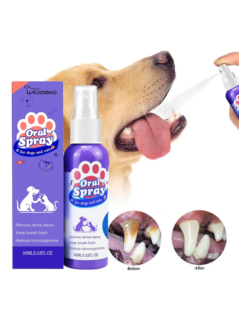 Cat & Dog Dental Care Spray - Remove Tartar & Freshen Breath Oral Care Spray