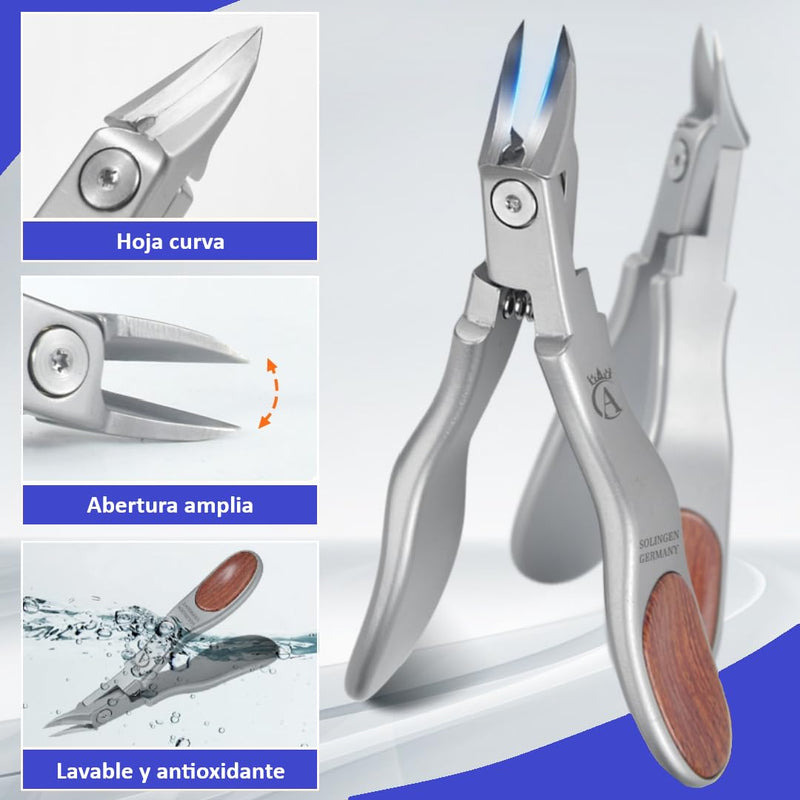 Made in Solingen, Germany - Apexay Cuticle Trimmer, Stainless Steel Cuticle Cutter for Men & Women, Manicure & Pedicure, Sharp, Durable, Rust-Resistant Nail Care Tool (Grey) Grey - BeesActive Australia