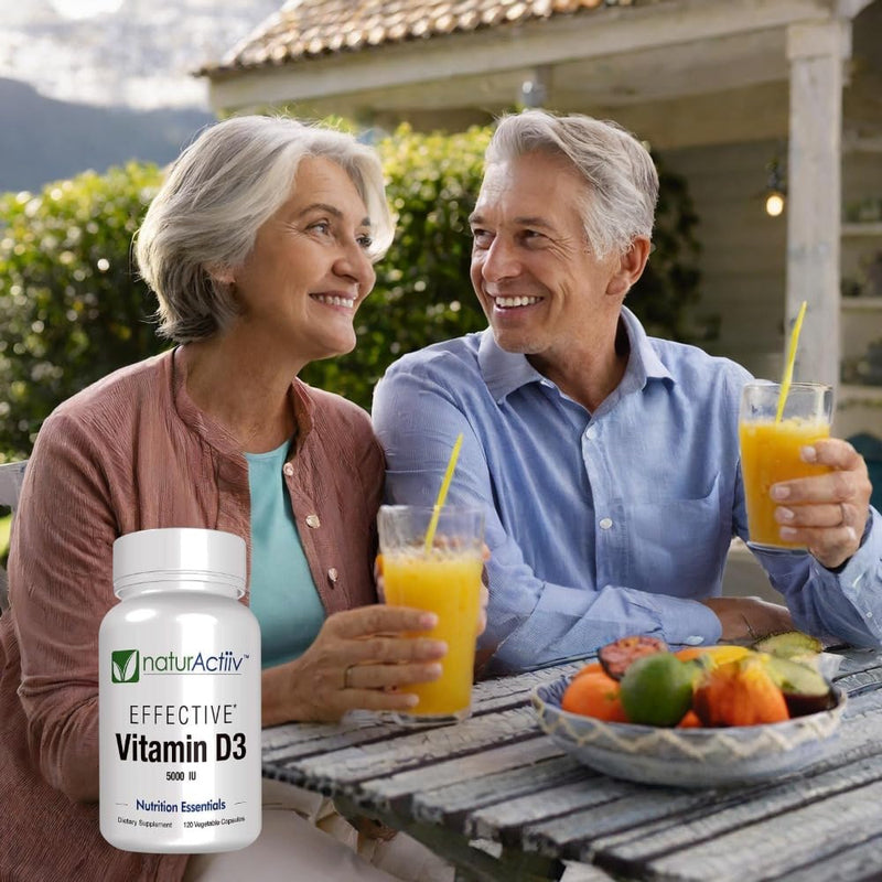 Organic VIT D3 125mcg (5000 iu) Pro Strength MiniCaps Support Bone Muscle Joint Cardio Breast Colon Immune Health Easy Swallow Fast Absorb