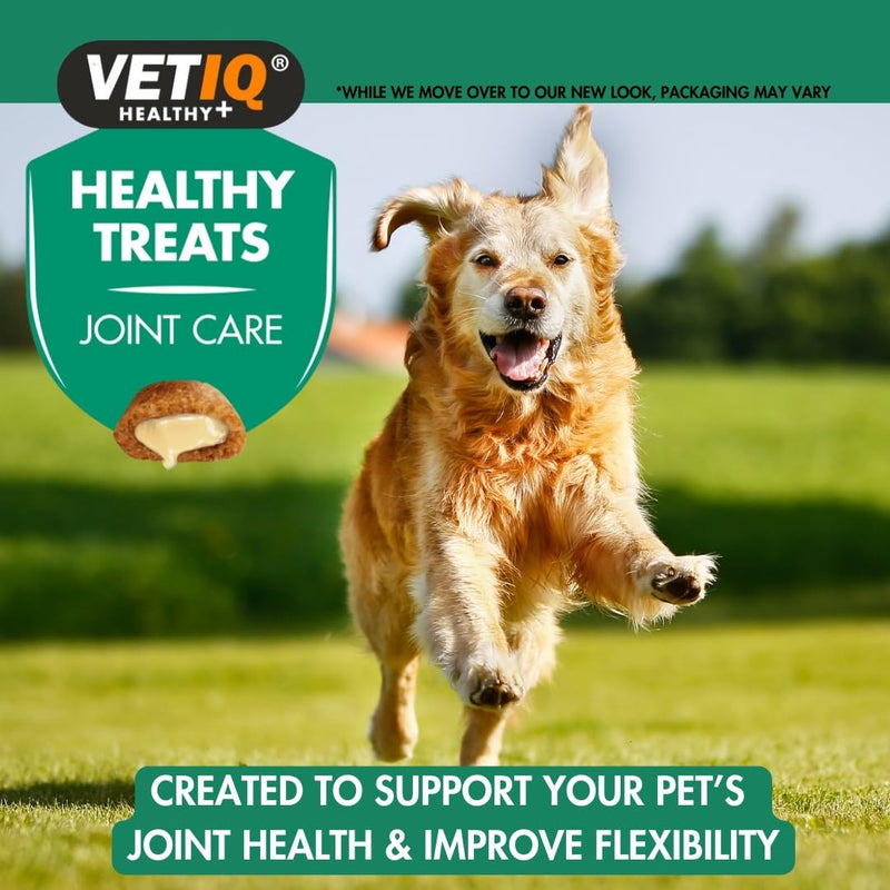 VetIQ Healthy Treats Joint & Hip Care, 6x 70g, Natural Dog Treats with Glucosamine, Chondroitin & MSM Chicken 70 g (Pack of 6)