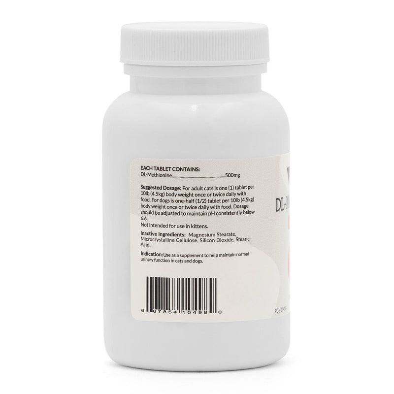 DL Methionine Tablets, 500mg, 150ct Tan
