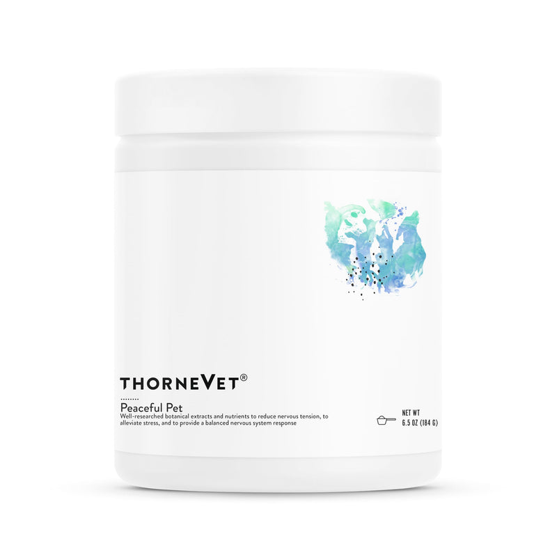 ThorneVet Peaceful Pet Calming Supplement for Dogs & Cats - Powder with Calming Nutrients & Botanicals to Support a Healthy Nervous System - with Amino Acids & Vitamins - 90 Scoops