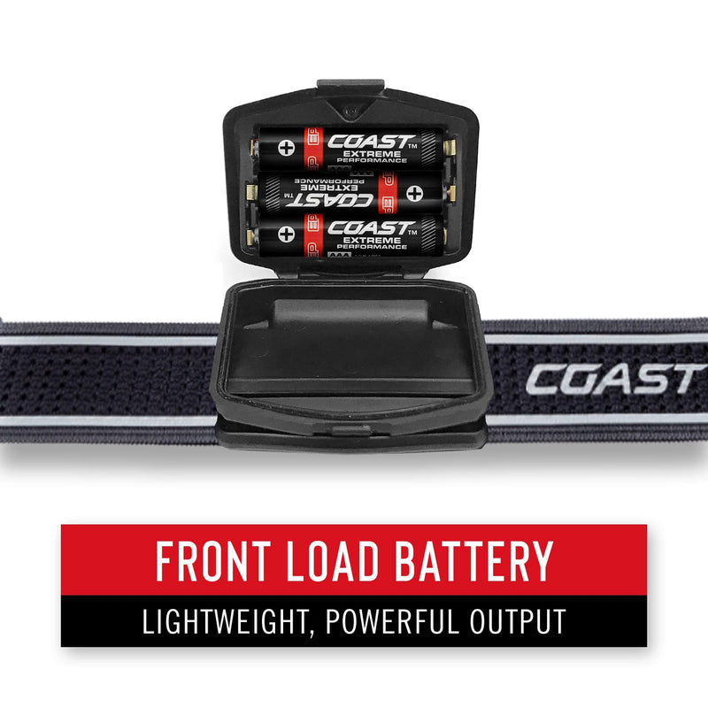 Coast® FL75 700 Lumen Dual Color Twist Focus™ LED Headlamp, Black
