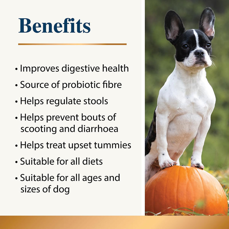 Pumpkin Powder for Dogs | 100% Pure Dog Food Topper | for Gut Health, Fibre, Healthy Stools, Prebiotic, Scooting | 200g Pumpkin Powder