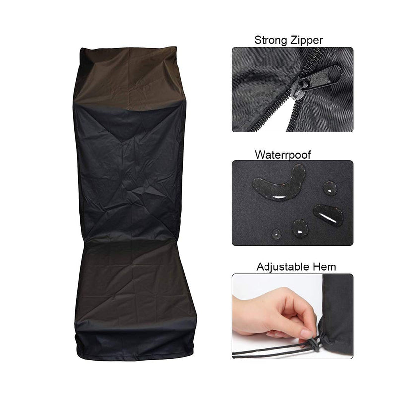 J&C Treadmill Protective Covers Dustproof Folding Running Machine Protective Cover Lightweight Durable Waterproof Sports Treadmill Cover for Home/Indoor Or Outdoor Treadmills Black 64x29x43"