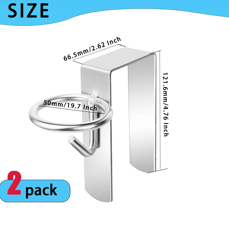2 Pcs Water Bucket Hook Heavy Duty Portable Equestrian Bucket Hooks Hangers for Horse Livestock,Hang on Stall Walls or Doors - BeesActive Australia