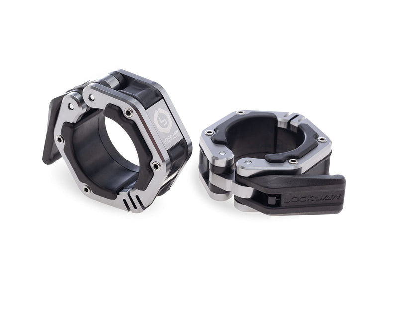 Lock-Jaw Flex Quick Release Aluminum Barbell Collar with Magnet (Grey) Grey - BeesActive Australia