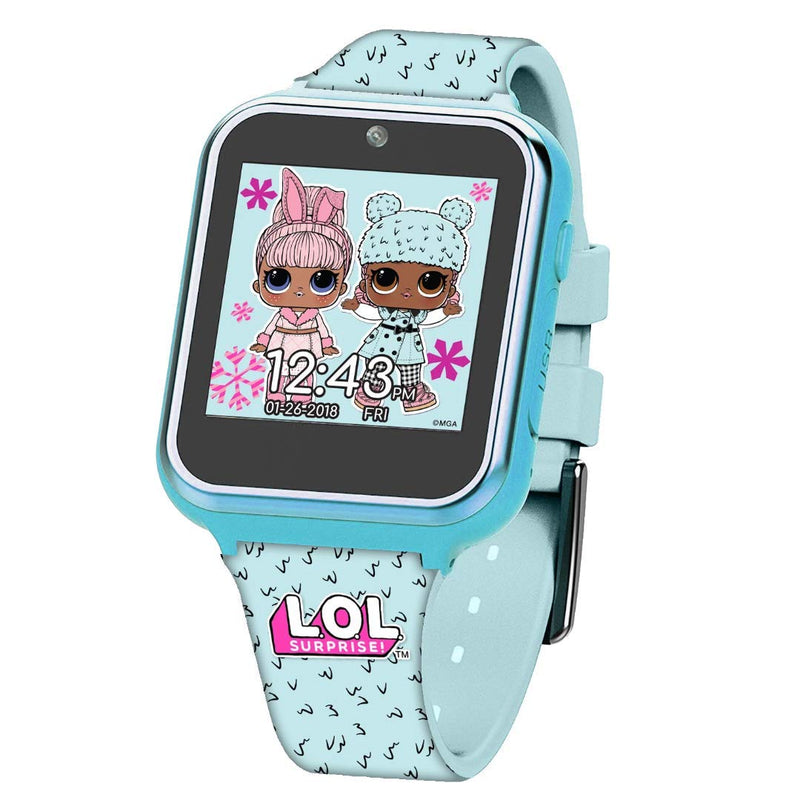 Accutime Kids LOL Surprise Light Blue Educational Touchscreen Smart Watch Toy for Girls, Boys, Toddlers - Selfie Cam, Learning Games, Alarm, Calculator, Pedometer & More (Model: LOL4299AZ) - BeesActive Australia