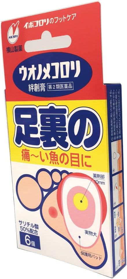 Uonomekorori bandage for the soles of the feet, 6 pieces - BeesActive Australia
