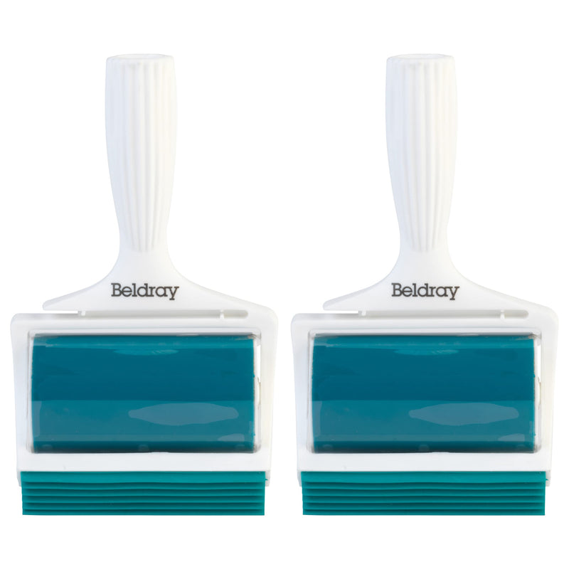 Beldray COMBO-6130 Pet Plus+ Gel Lint Roller - Set of 2 Handheld Gel Lint Roller, Hair Remover with Built-in Squeegee for Deep Cleaning, Washable, Ideal for Collecting Hair, Lint, and Dust - BeesActive Australia