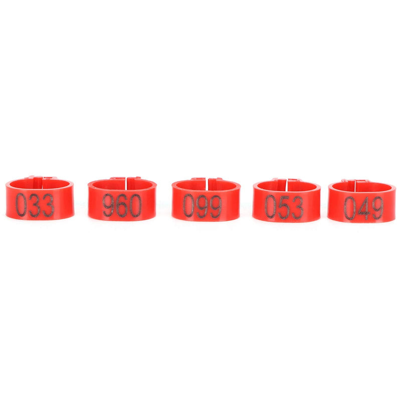 Pigeons Leg Ring, 100Pcs Plastic Bird Identify Clip Ring Poultry Markers Identify Foot Bands for Ducks Chicks Chicken Guinea Pigeons Goose Bantam Finch Lovebird Quail 12mm - PawsPlanet Australia