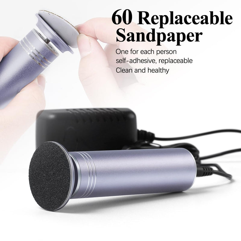 Upgraded Electric Callus Remover for Feet 1200rpm, Adjustable Speed Professional Electric Foot Sander Foot Filer Women Men Pedicure Tools for Feet Callus Remover, FCR-2 Gray 2nd Gen Gray - BeesActive Australia