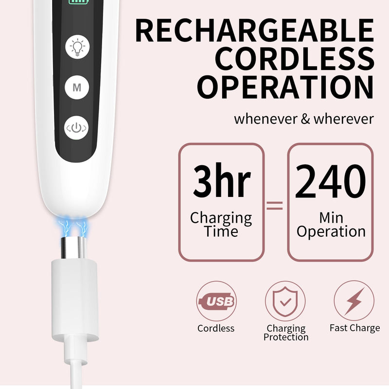 Cordless Electric Nail File Set, Professional Manicure Pedicure Kit with Memory Modes, 10 Speed Portable Nail Drill Machine, Pedicure Tools for feet, Hand Foot Care Tool for Thick Nail Toenail Cuticle Pink
