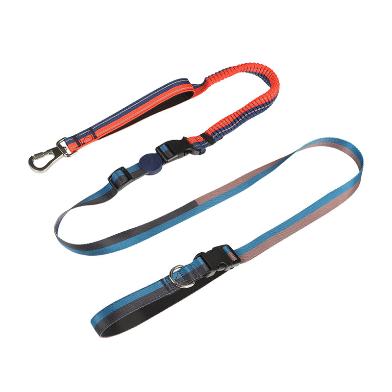 ‌EVERKING 6ft Hands-Free Dog Leash - 6-in-1 Adjustable with 360° Rotating Buckle, Night Reflective & Shock Absorbing for Large/Small Dogs (Up to 120lbs) (Dark Blue) Dark blue - BeesActive Australia
