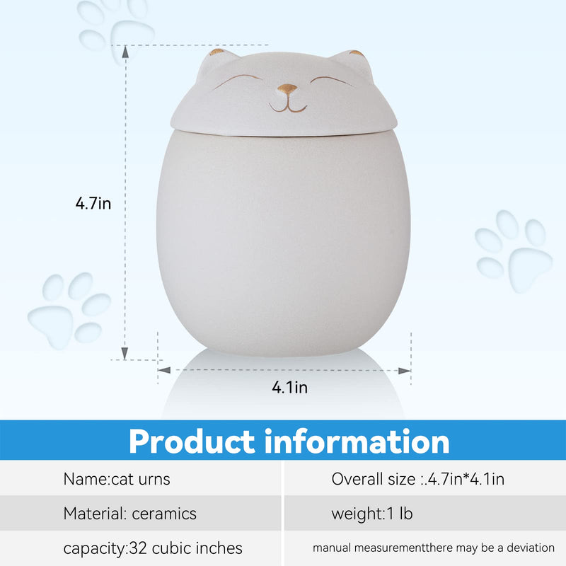New Dream Small Ceramic Cat Urn - BeesActive Australia