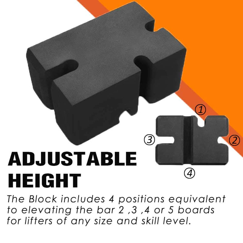 TAVIEW Bench Press Block,Bench Press Board Press Adjustable Home Gym Workout Fitness Accessories for Increase Your Bench Press 2-5 Board