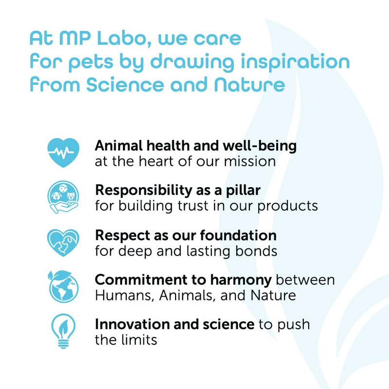 MP Labo Anxivet - Promotes Well-being and Adaptation to Stressful Daily Situations for Dogs and Cats (500 mg 56 IU 30 Capsules) 500 mg 56 IU 30 capsules