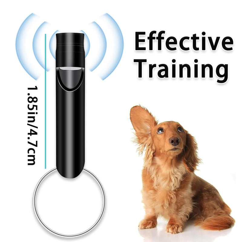 Dog Whistle,2 PCS Dog Whistle to Stop Barking Neighbors Dog,Adjustable Ultrasonic Silent Dog Training Whistles(Black and White) - BeesActive Australia