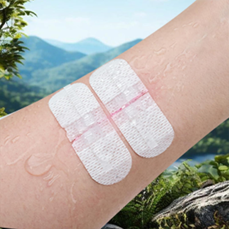 34 Pack Wound Closure Strips, Zip Stitches Wound Closure Kit 6PCS Repair Wounds Without Stitches, Sutures Butterfly Bandaids for Cut Care, Skin Closures, Outdoor Survival, Trauma Care